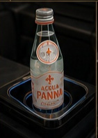 Acqua Panna water prepared inside a Reign Transportation Mercedes EQV
